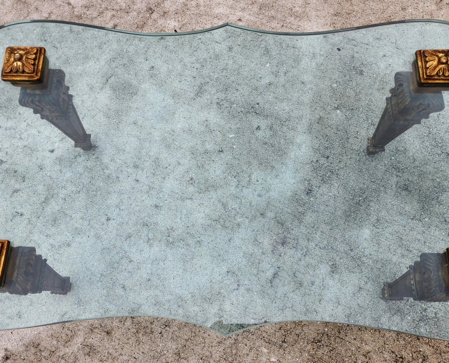 FRANCISCO HURTADO Style Glass Coffee Cocktail Table