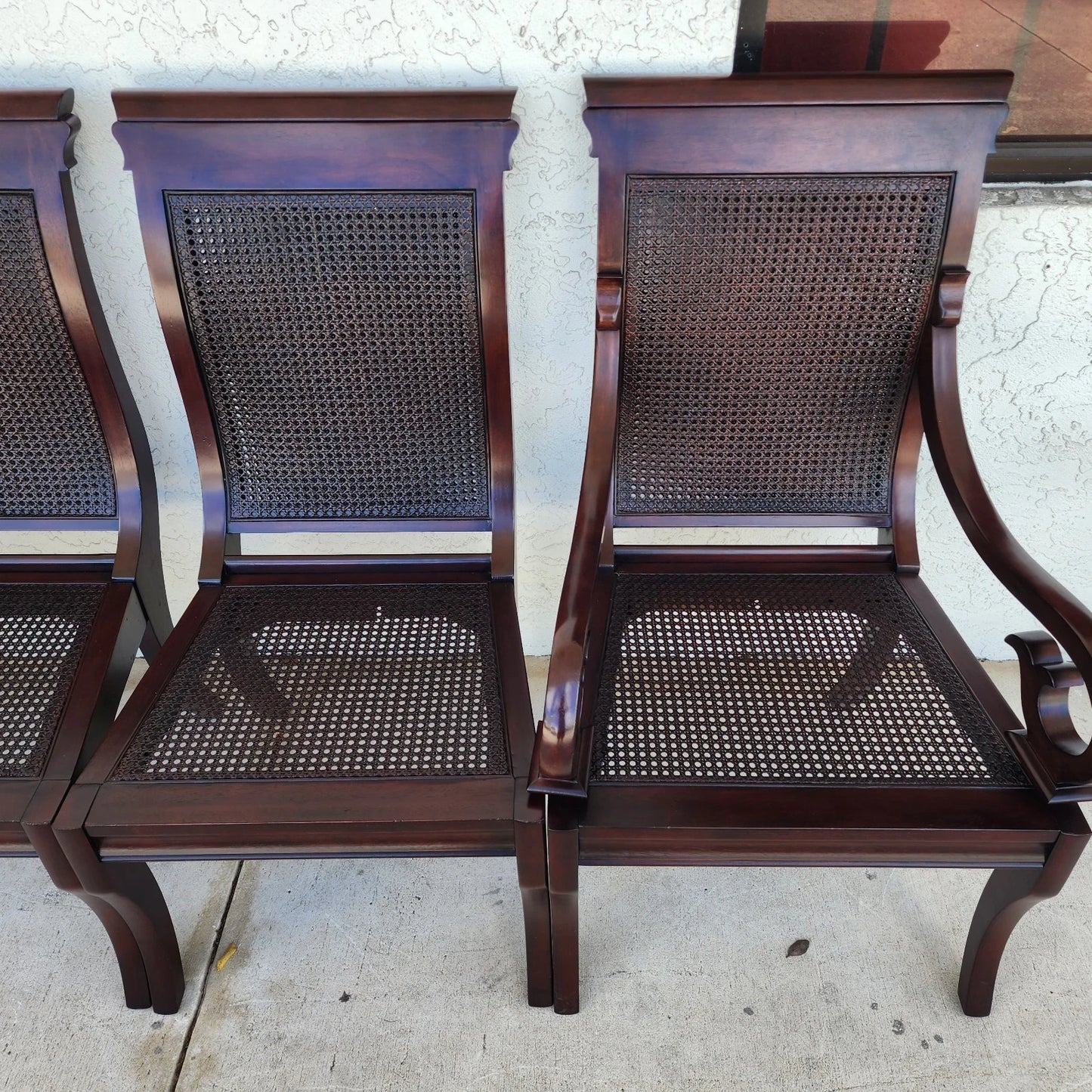 Stanley British Colonial Dining Chairs American Craftsman Collection Set of 6