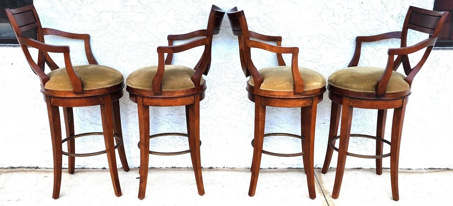 CENTURY FURNITURE Swivel Bar Stools Set of 4