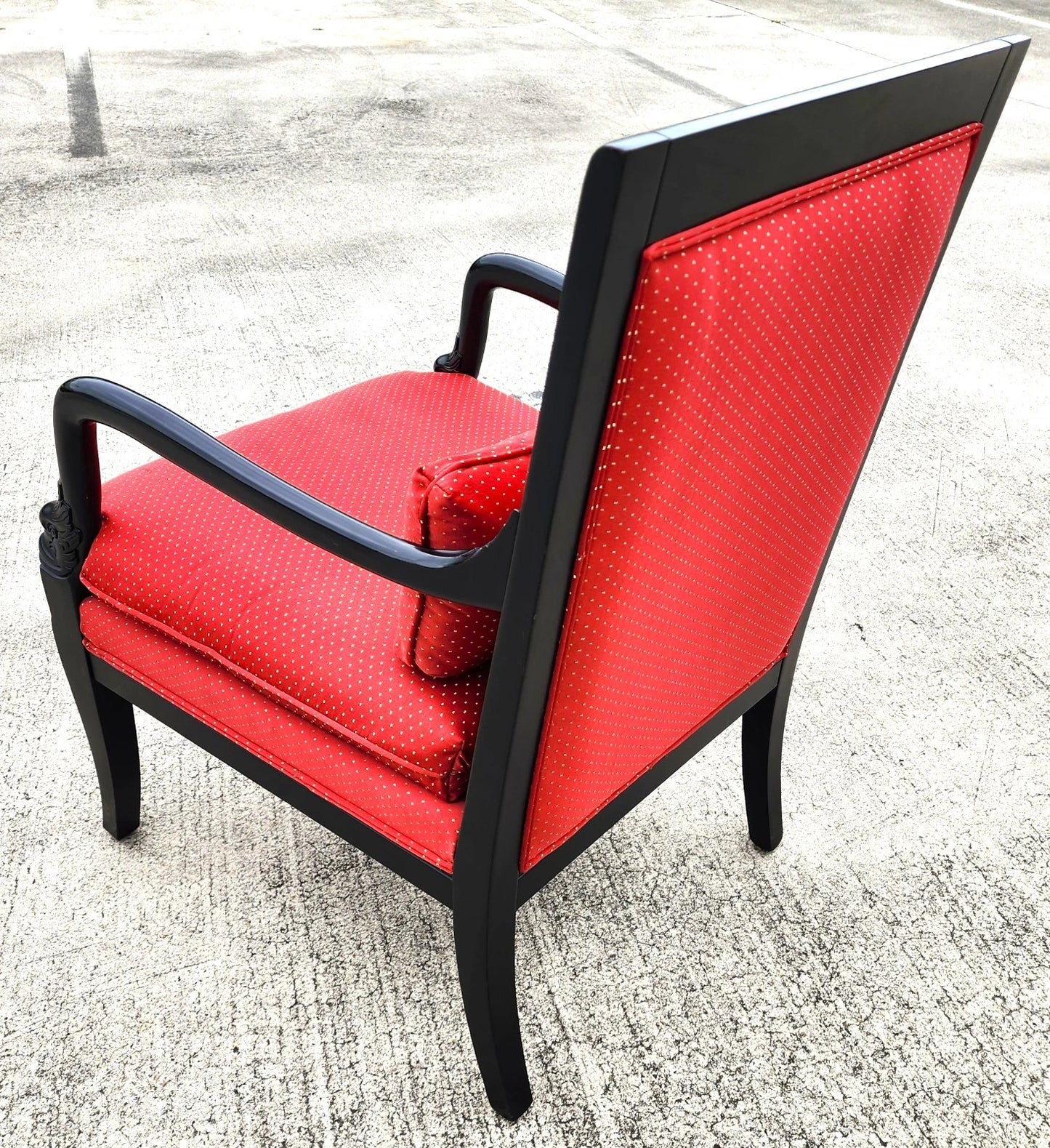 Ethan Allen French Empire Dolphin Armchair