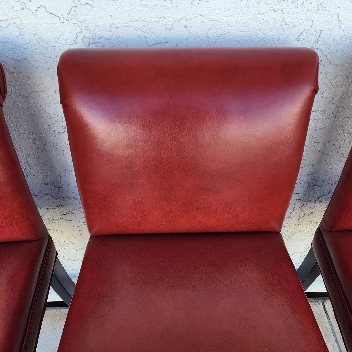 Designer Leather Barstools by Joseph Pubillones Interiors