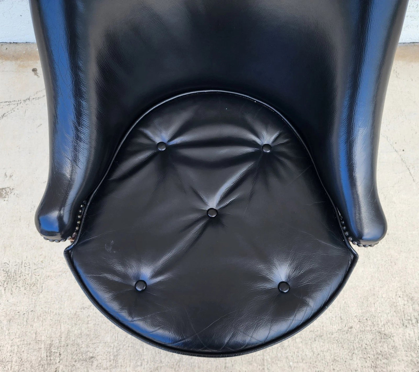 Maitland Smith Leather Chair Swivel Game Desk