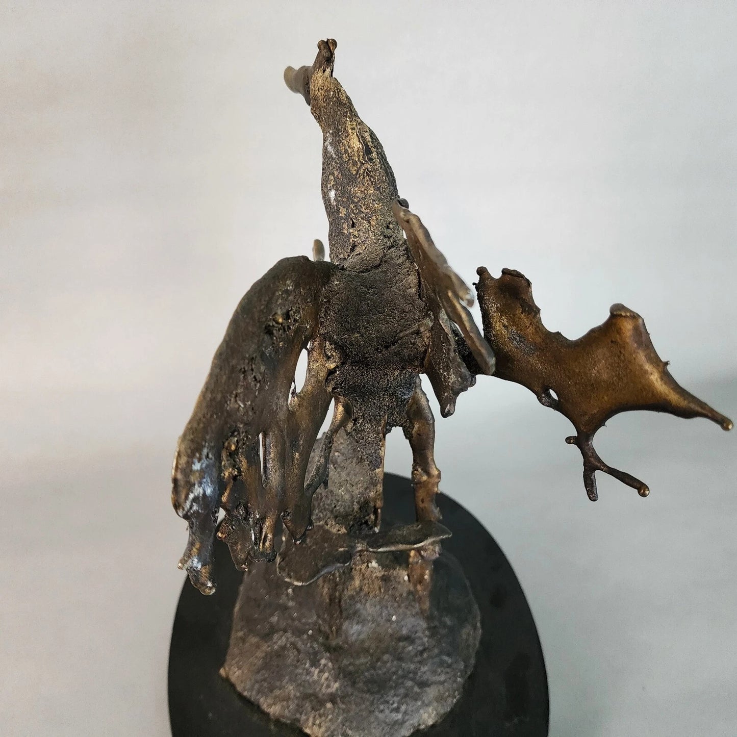 Silas Seandel Bronze Sculpture Brutalist Signed