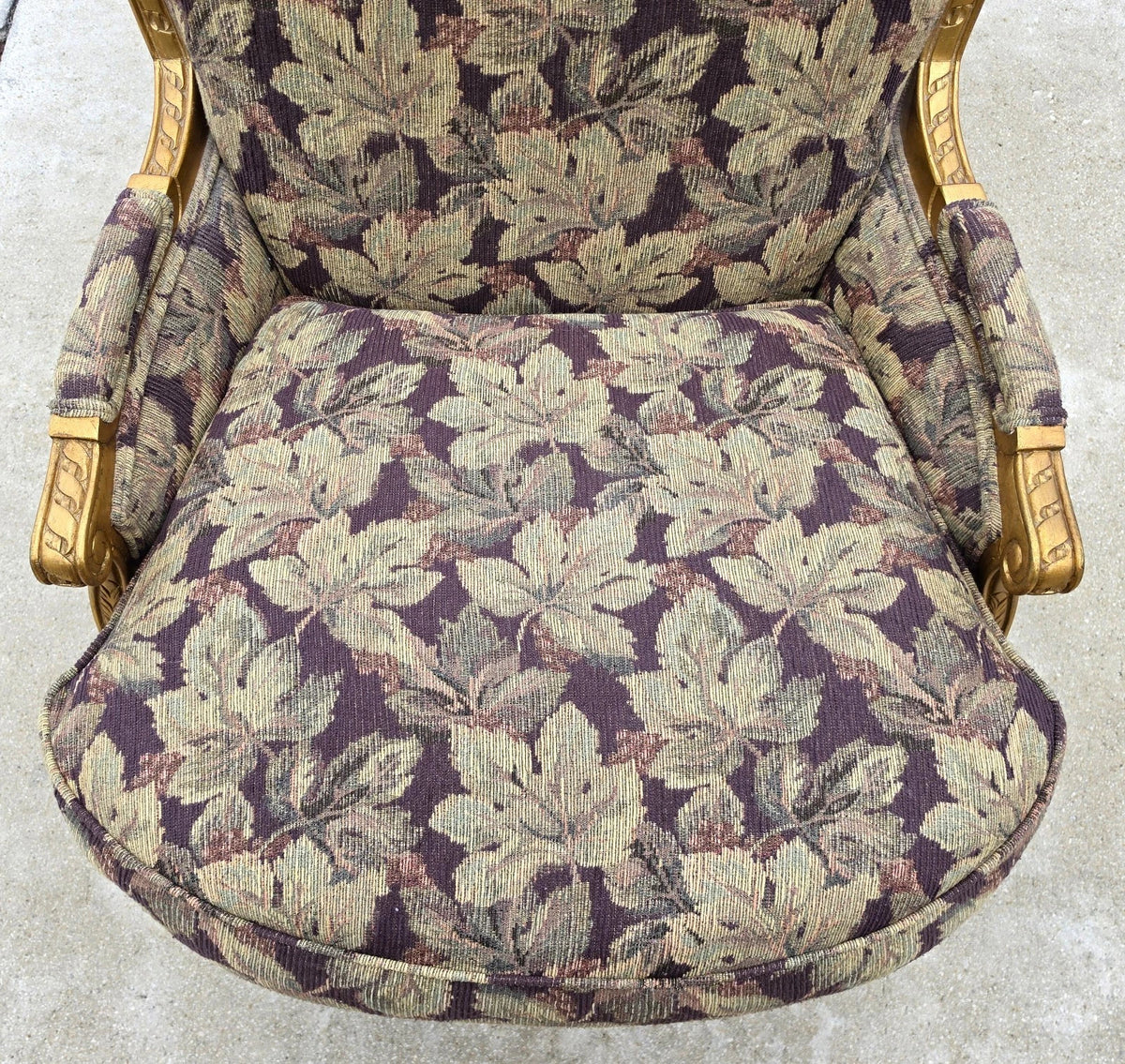 D & D Building NYC French Louis XVI Style Giltwood Oversized Bergère Armchairs