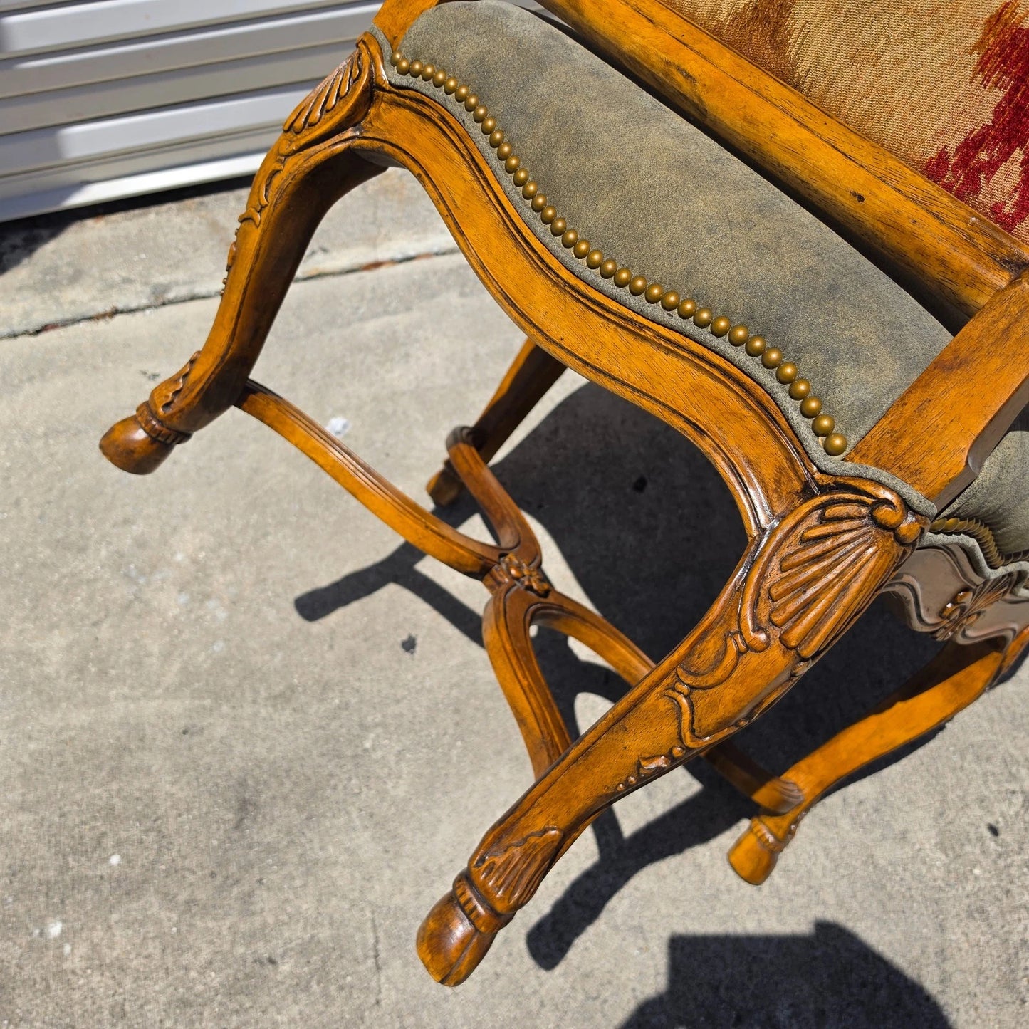 Century Furniture French Dining Chairs Leather Seats Set of 8