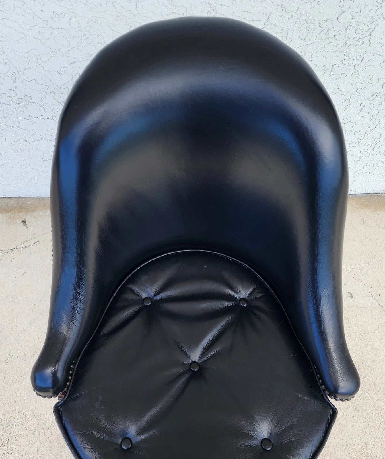 Maitland Smith Leather Chair Swivel Game Desk