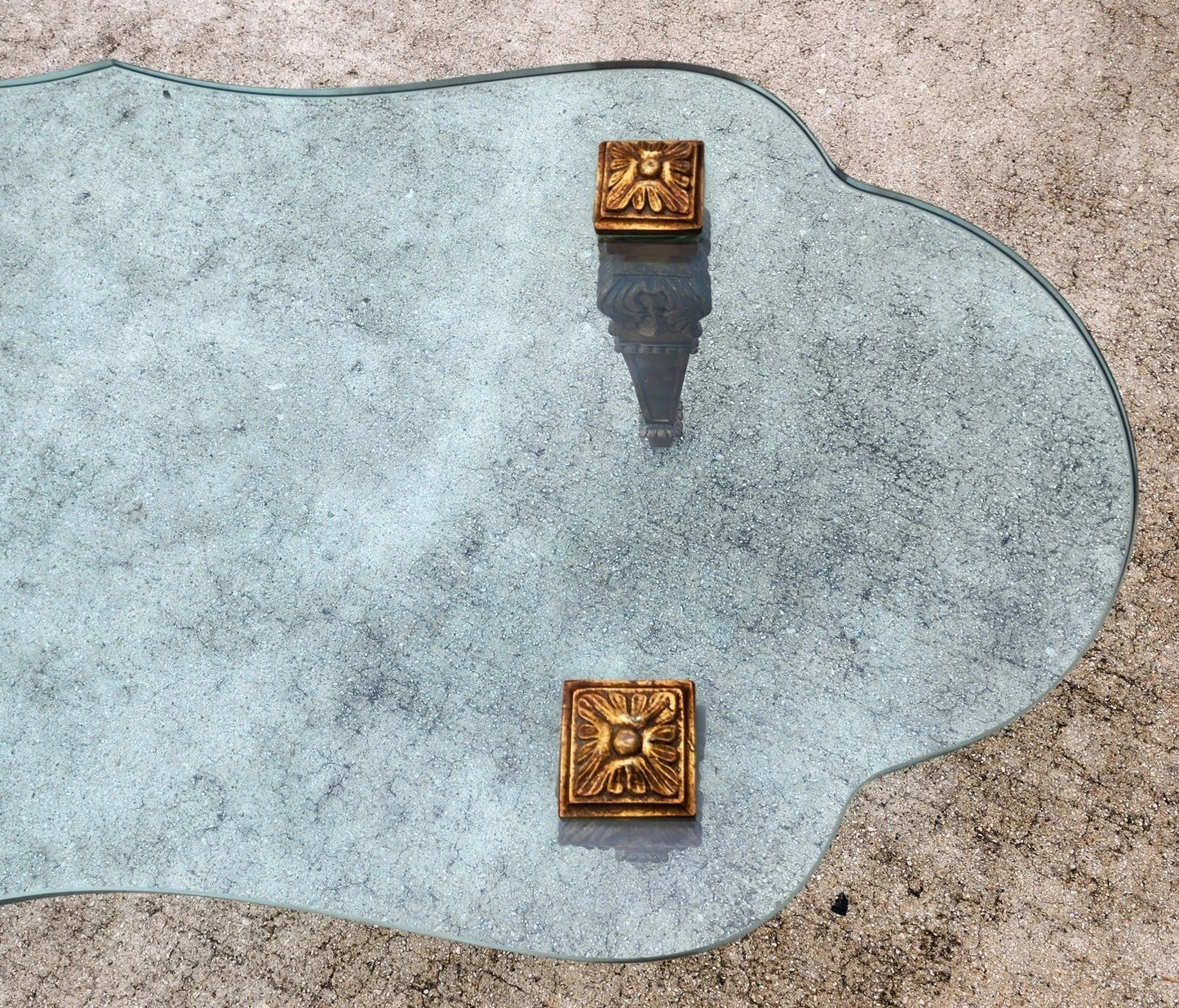 FRANCISCO HURTADO Style Glass Coffee Cocktail Table