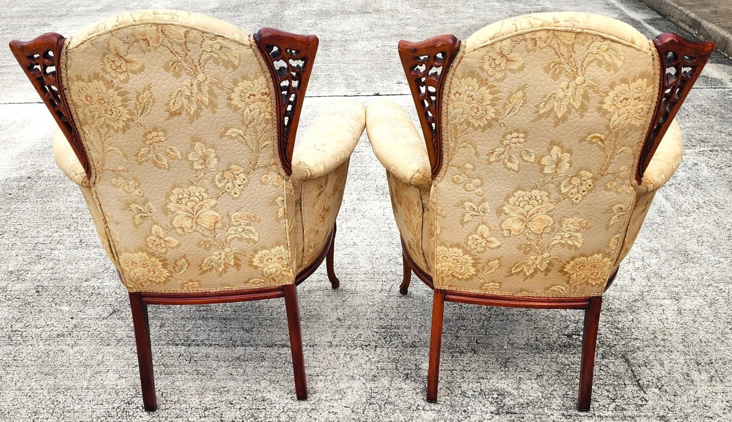 GROSFELD HOUSE Armchairs Rosewood Antique Set of 2