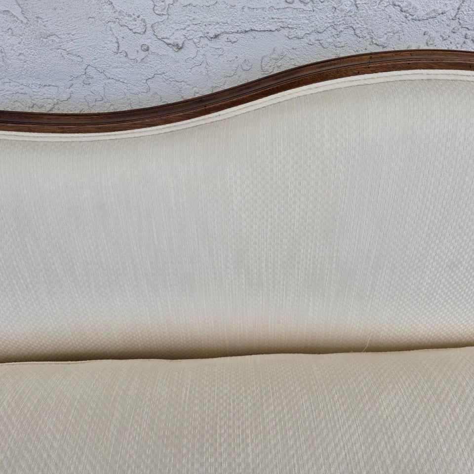 Antique Mahogany Serpentine Hepplewhite Style Sofa