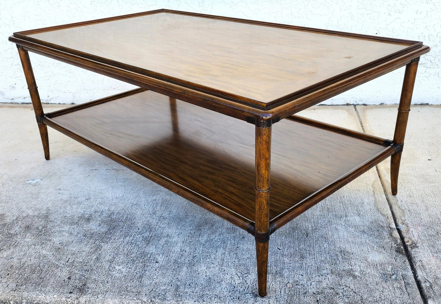 Woodbridge Linwood Cocktail Table Faux Bamboo