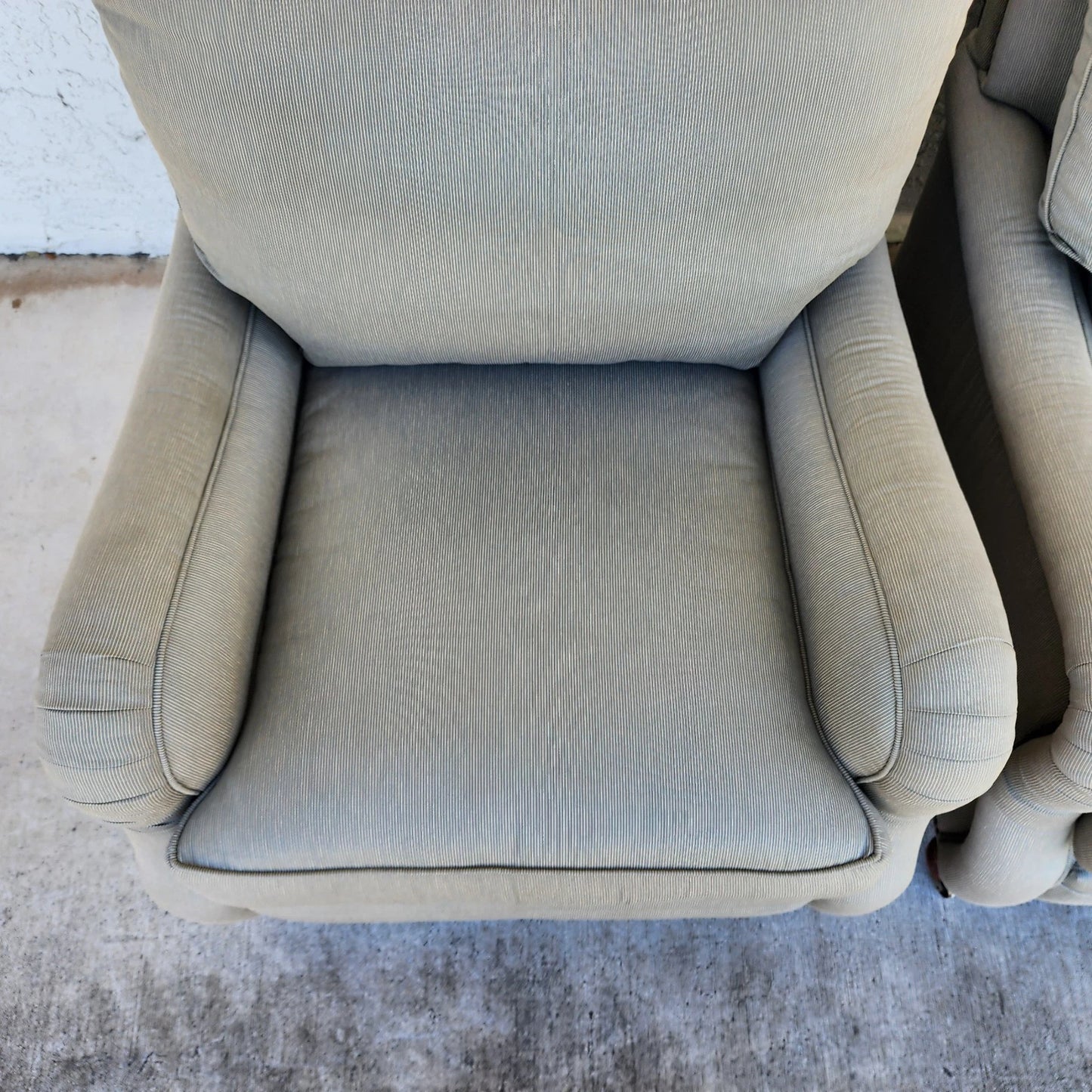 Vanguard Craftwork English Club Chairs & Ottoman