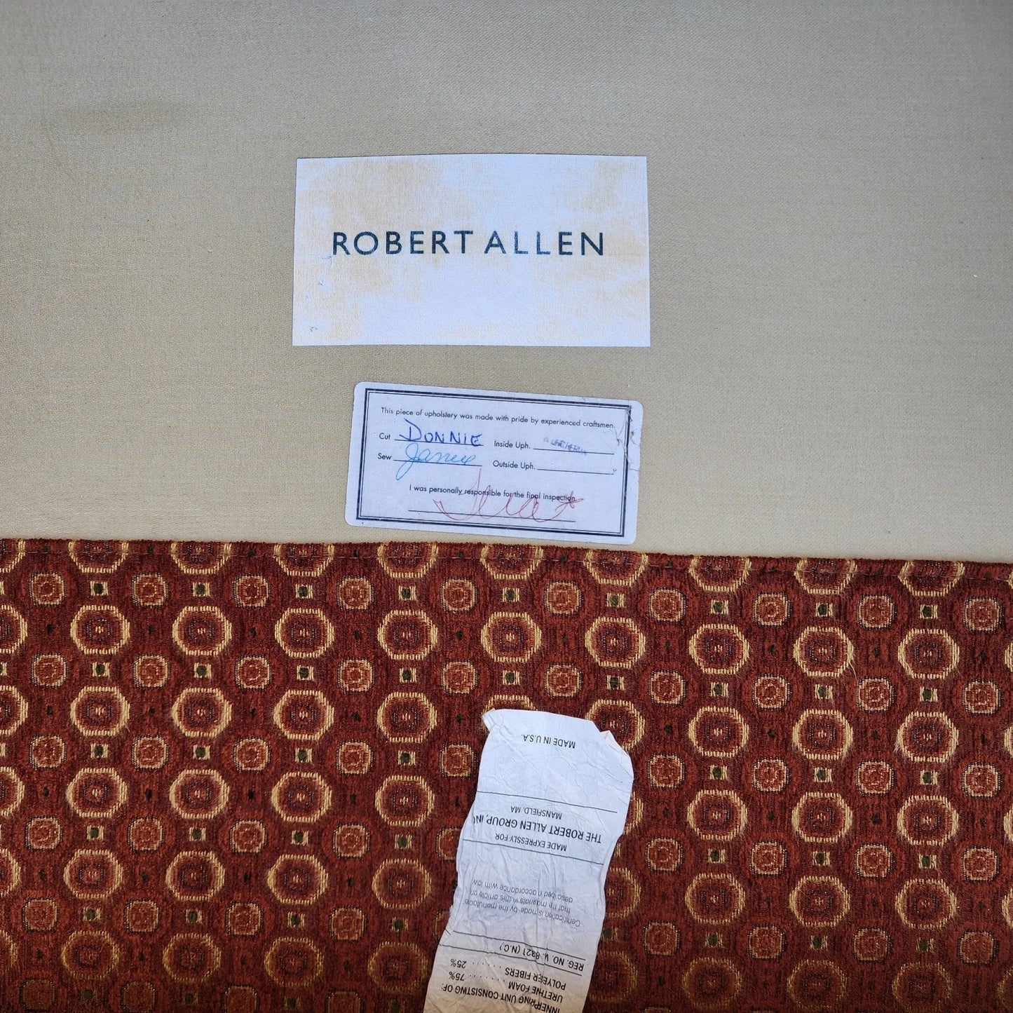 Robert Allen Club Chairs Plush English Pair