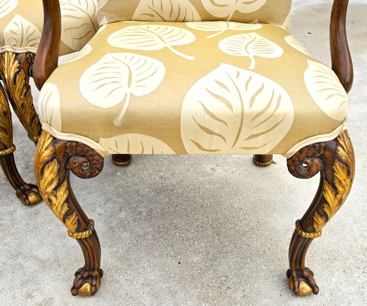 Karges Style George II Irish Georgian Revival Eagle Head Dining Chairs Set of 6