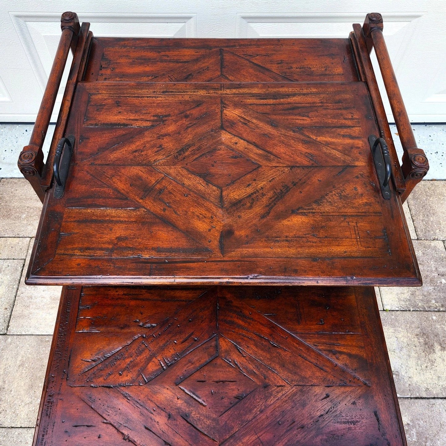 Theodore Alexander Bromwich Nesting Side Table with Serving Tray