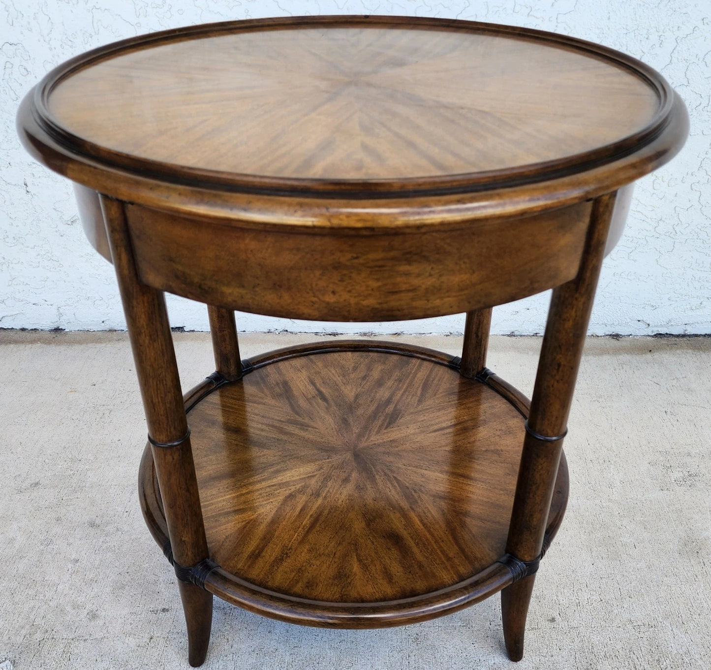 Woodbridge Linwood Center Side Table Faux Bamboo