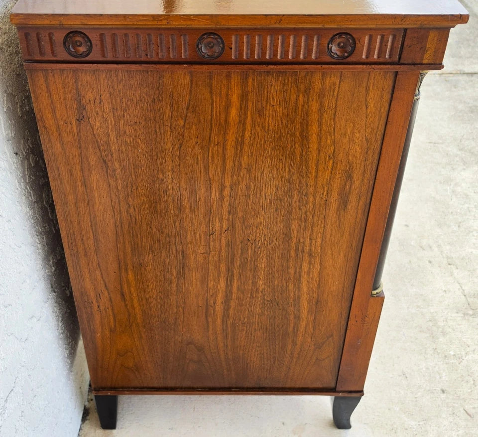Vintage Baker French Empire Directoire Walnut Lowboy Dresser 1960s