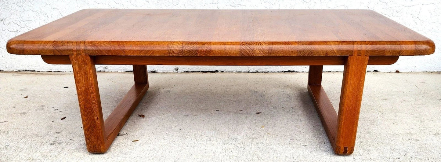 Danish Solid Teak Coffee Table By Niels Bach for Randers Möbel, 1960