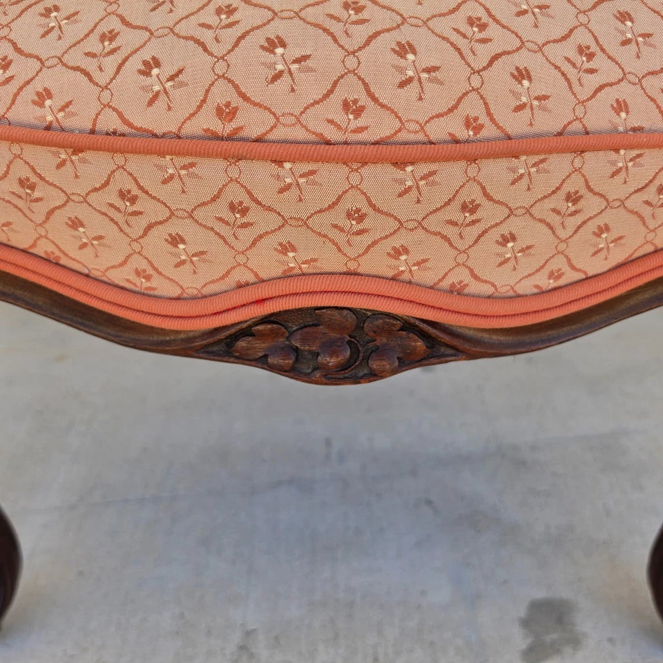 19th Century Antique Art Nouveau Edwardian Carved Walnut Armchair