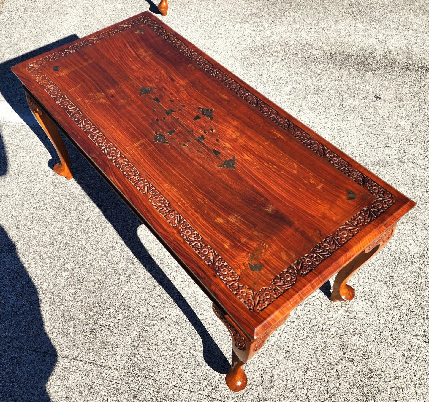 Mid Century Anglo Indian Walnut Coffee Table