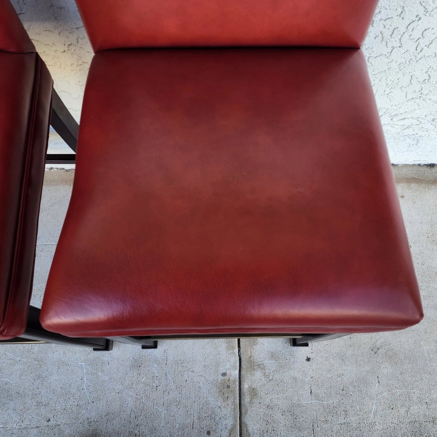 Designer Leather Barstools by Joseph Pubillones Interiors
