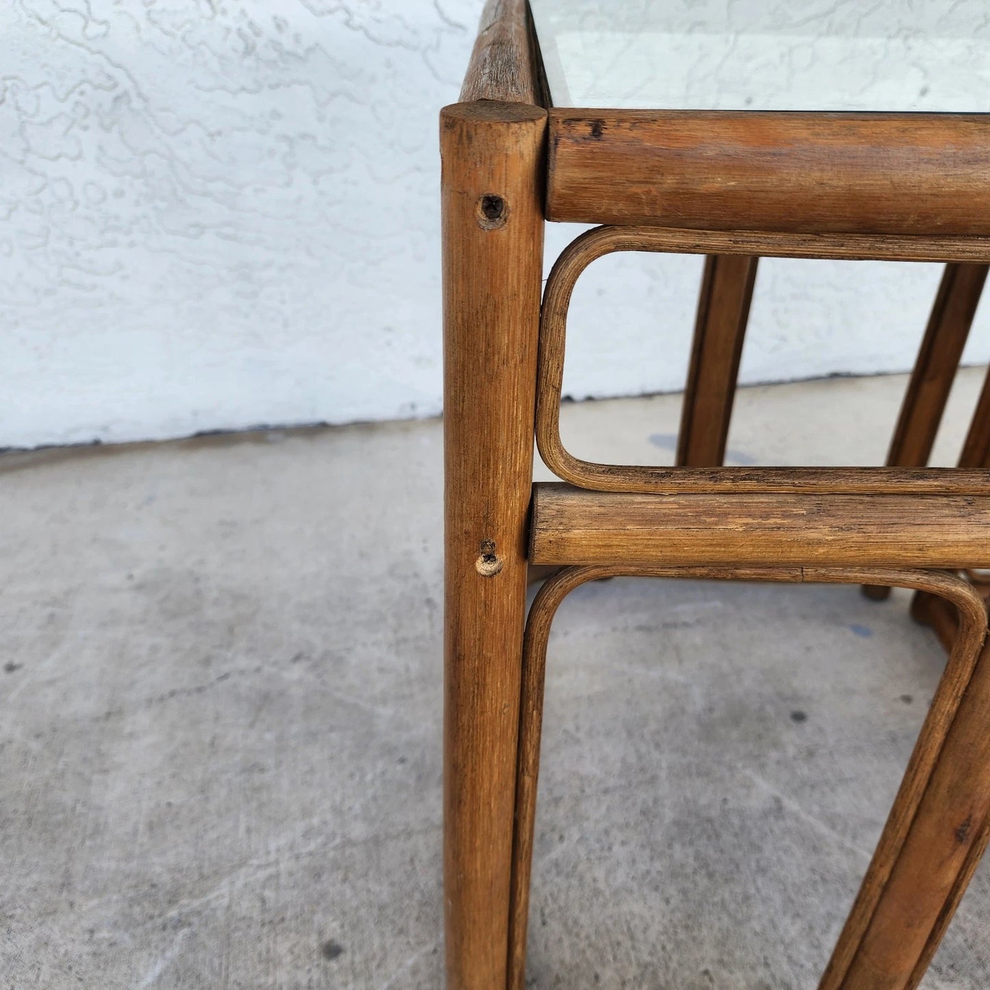 Franco Albini Style Bamboo Nesting Tables