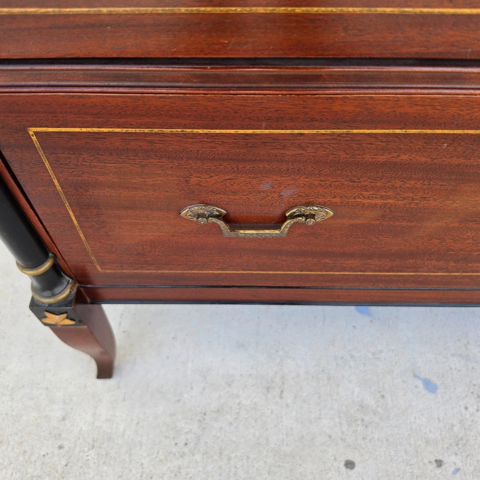 Rway French Empire Commode Dresser Buffet with Glass Top
