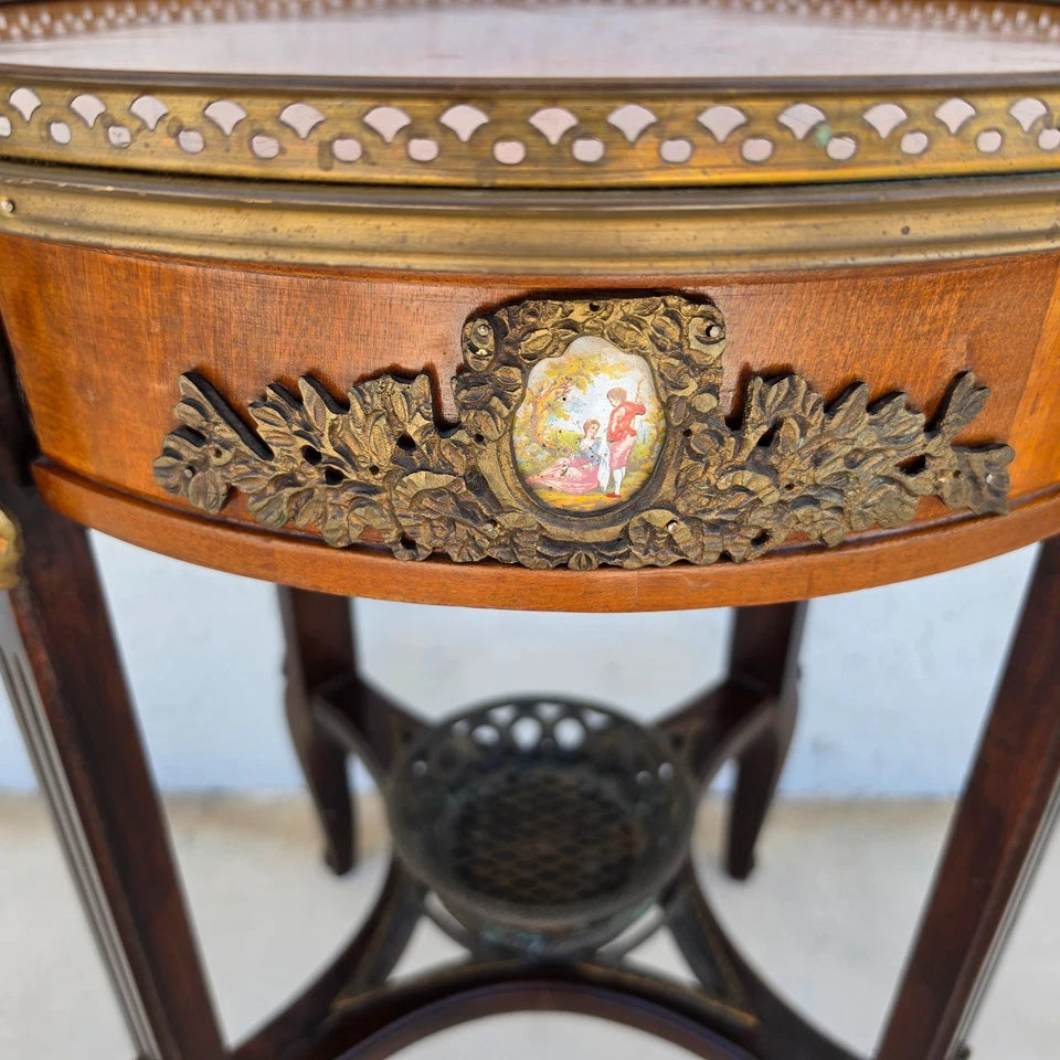 Antique 19th Century Louis XVI Revival Bouillotte Side Center Table