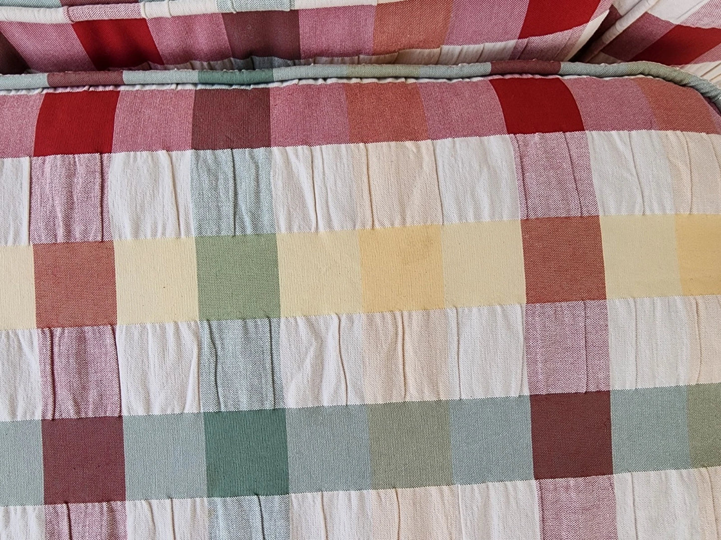 English Country Club Chair & Ottoman Shabby Chic