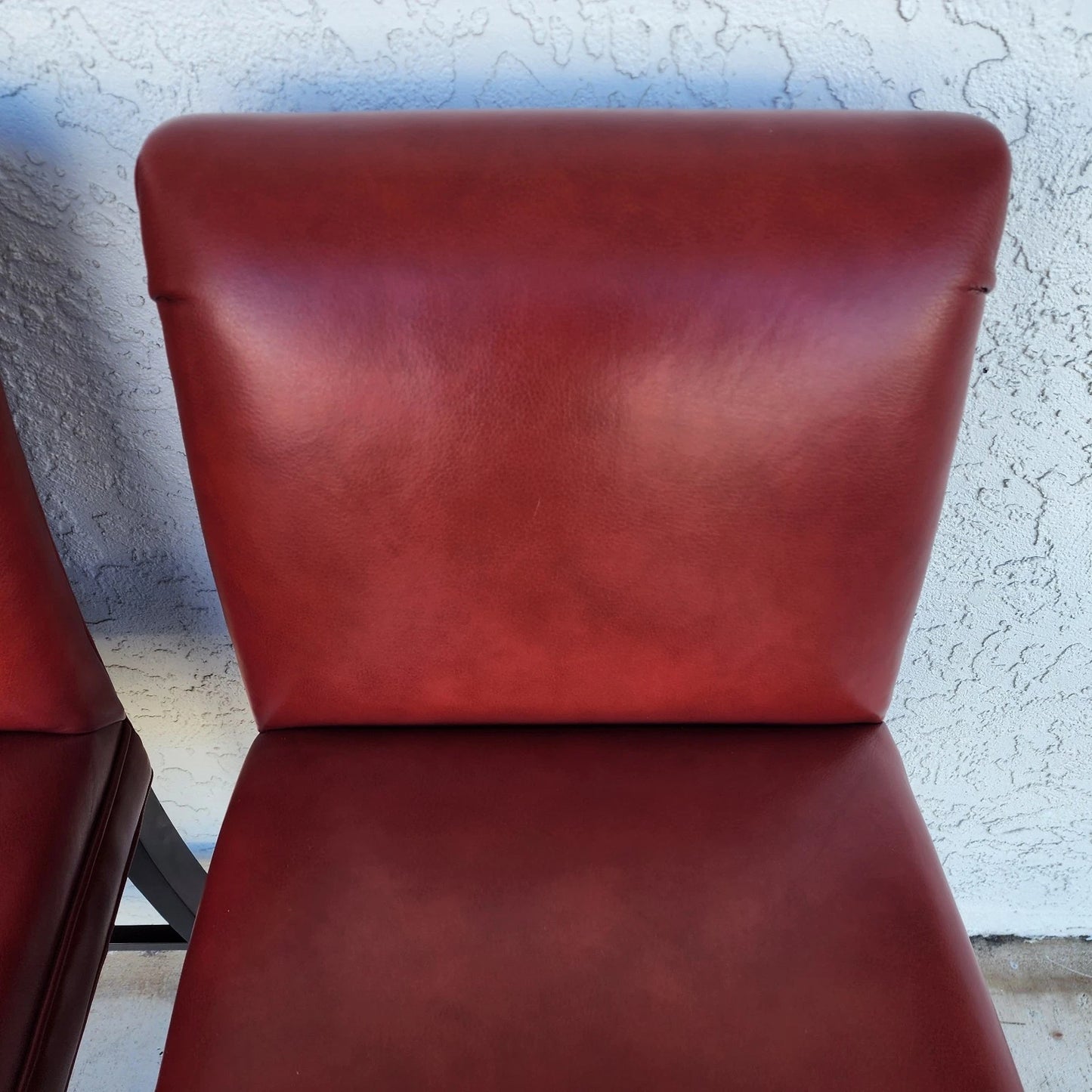 Designer Leather Barstools by Joseph Pubillones Interiors