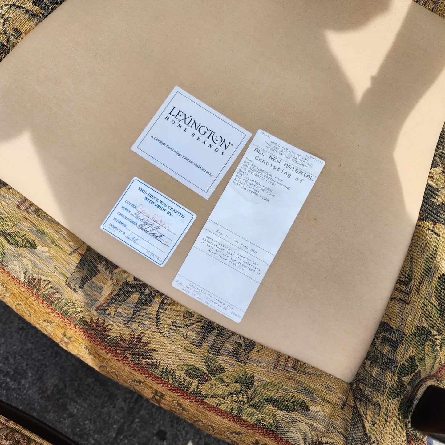 Lexington Armchairs Asian African Style Elephants Monkeys