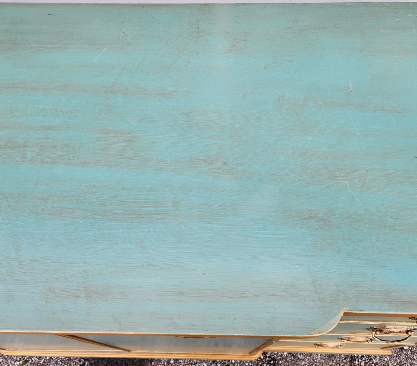 Antique IRWIN French Country Buffet Sideboard Bar Rolling