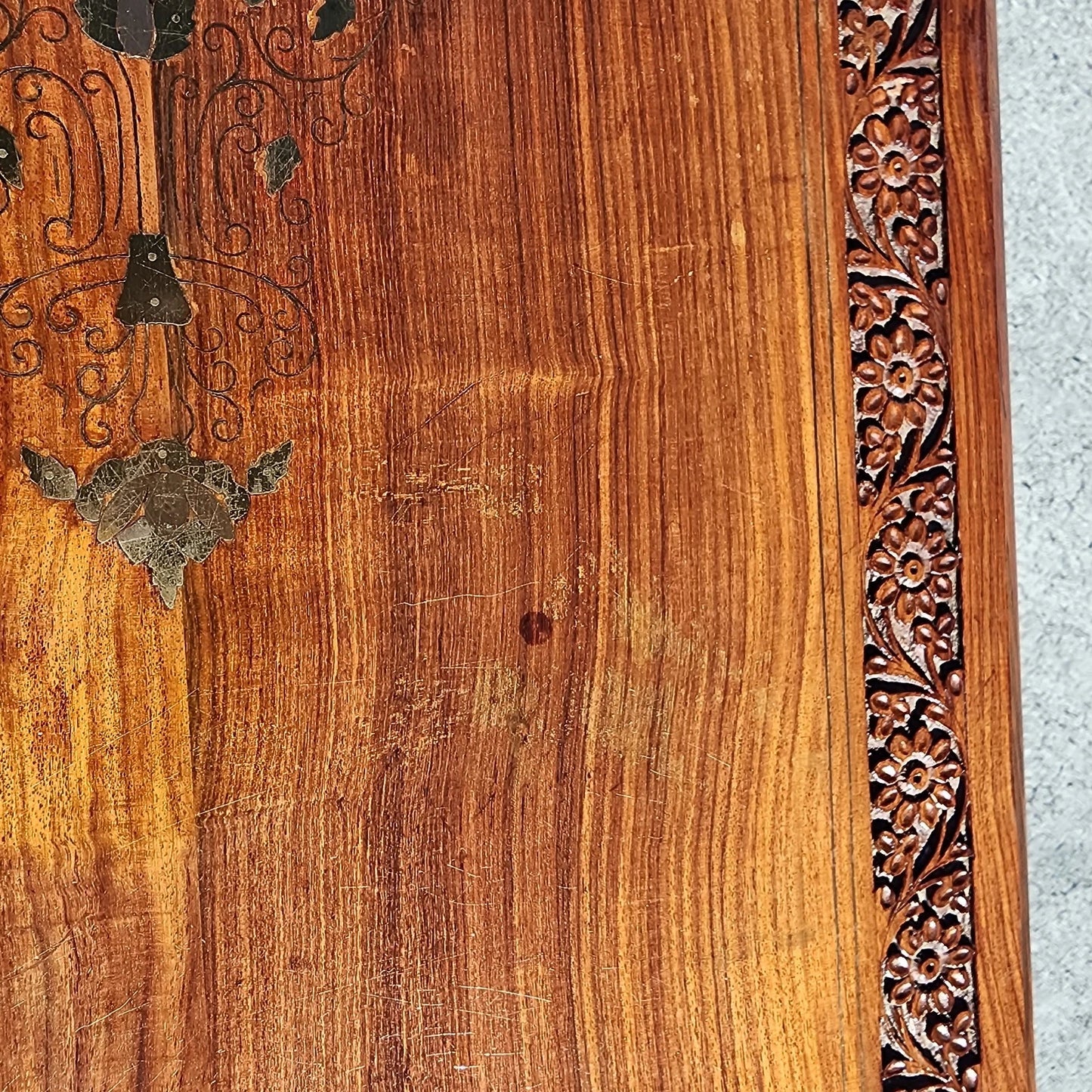 Mid Century Anglo Indian Walnut Coffee Table