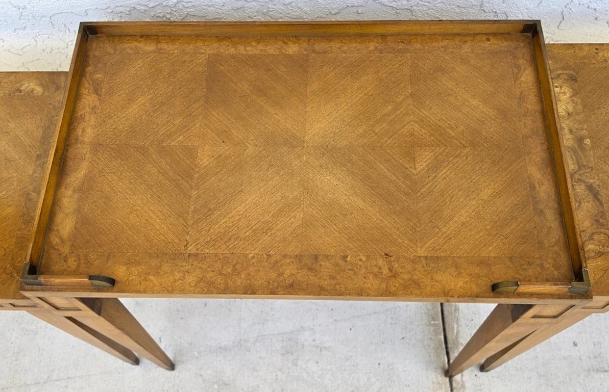 1960s Mid Century Modern Walnut Nesting Tables From Heirloom Weiman Collection