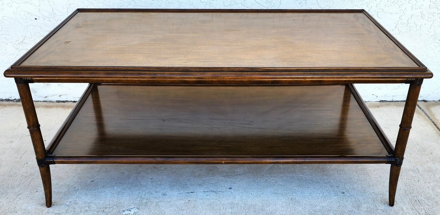 Woodbridge Linwood Cocktail Table Faux Bamboo