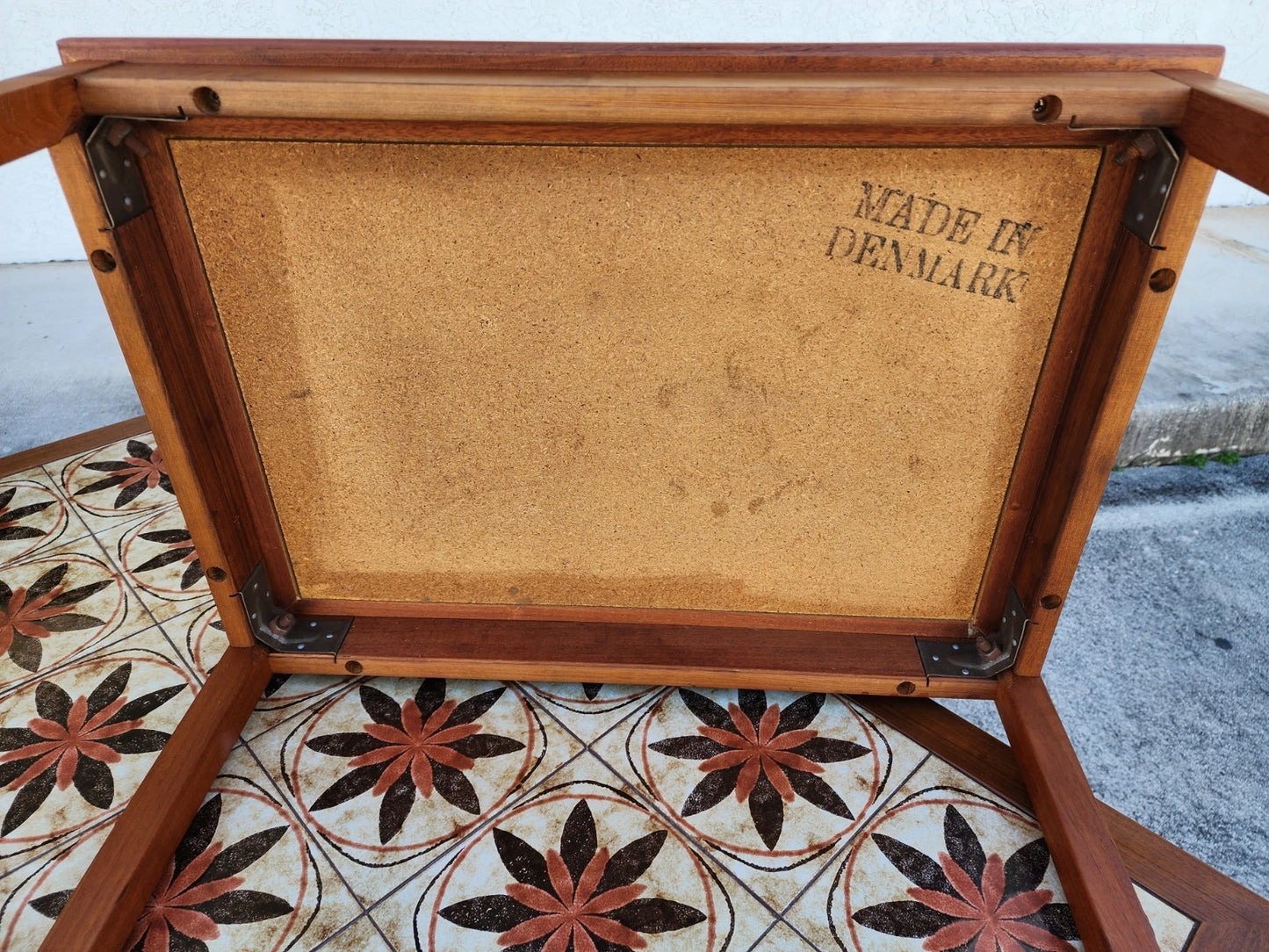 MCM Danish Teak & Tile Coffee & Side Tables 1960s Set of 3