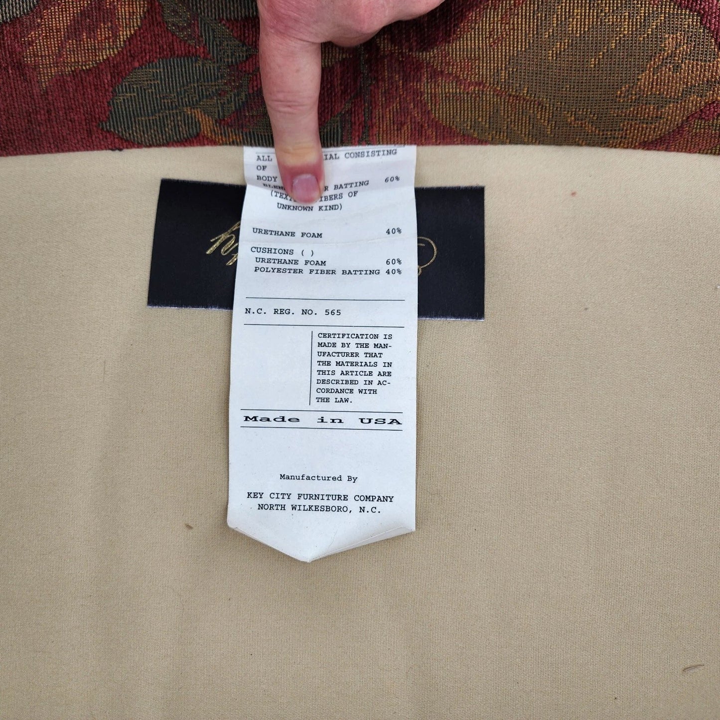 Rams Head Library Reading Lounge Chair by Key City Furniture