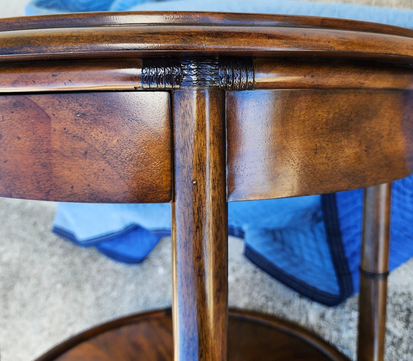 Woodbridge Linwood Center Side Table Faux Bamboo