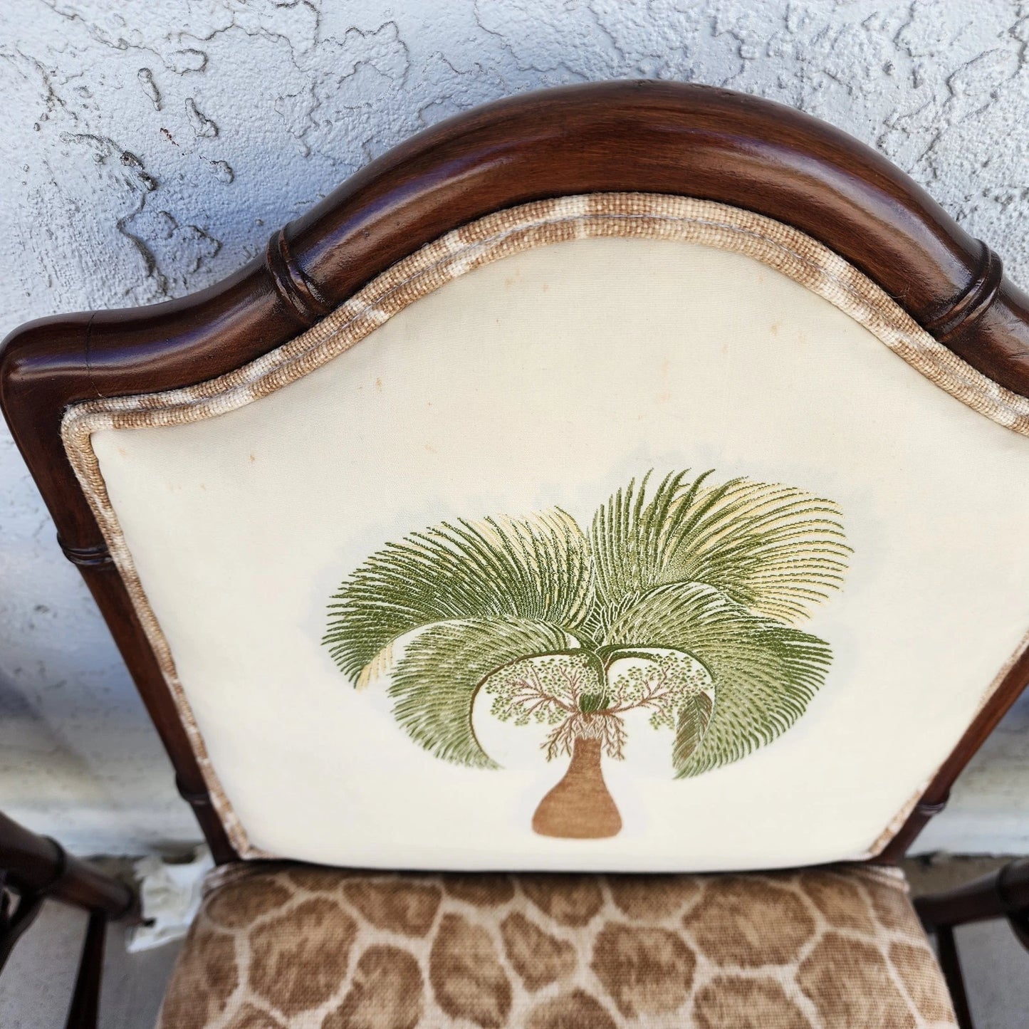 Vintage Chinese Chippendale Dining Chairs Bamboo Set of 8