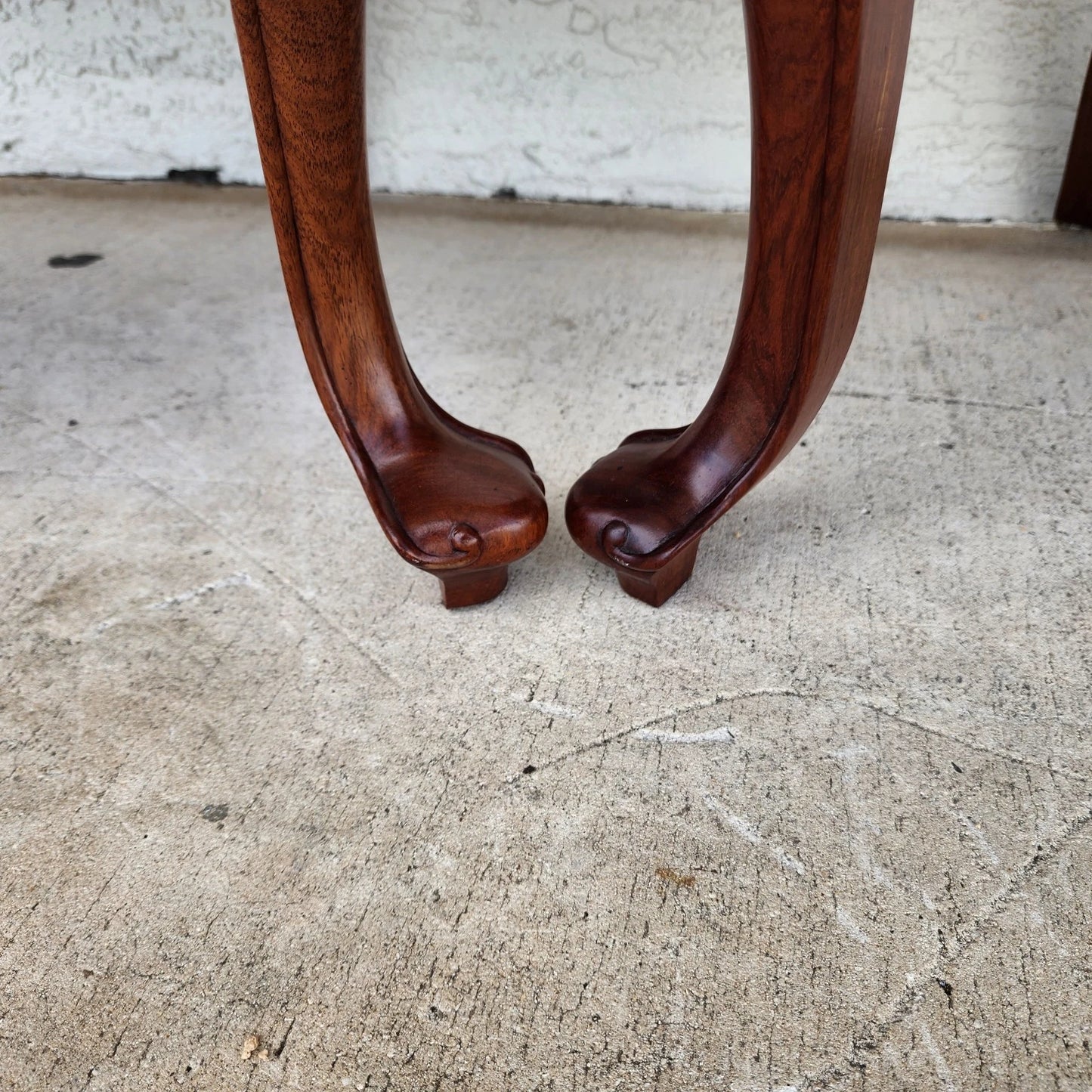 George Zee & Co Hand Carved Rosewood Armchairs A Pair
