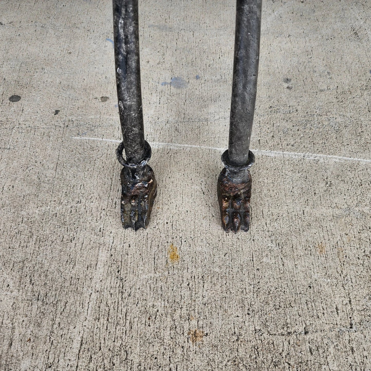 Curule Bench Footstool with Lion Motif