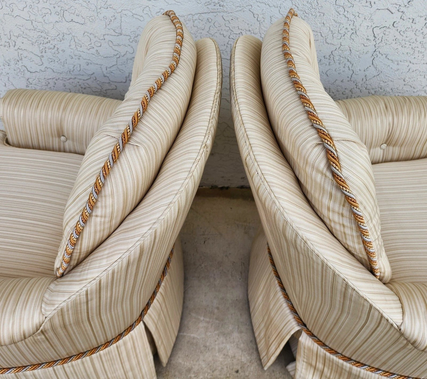 Vintage Club Chairs Swivel Rockers Set of 2