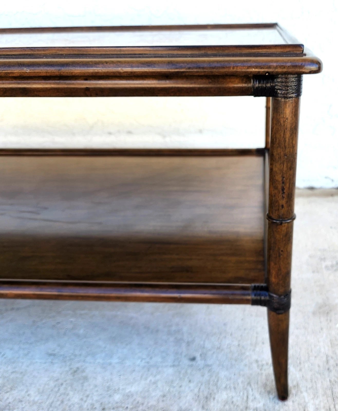 Woodbridge Linwood Cocktail Table Faux Bamboo