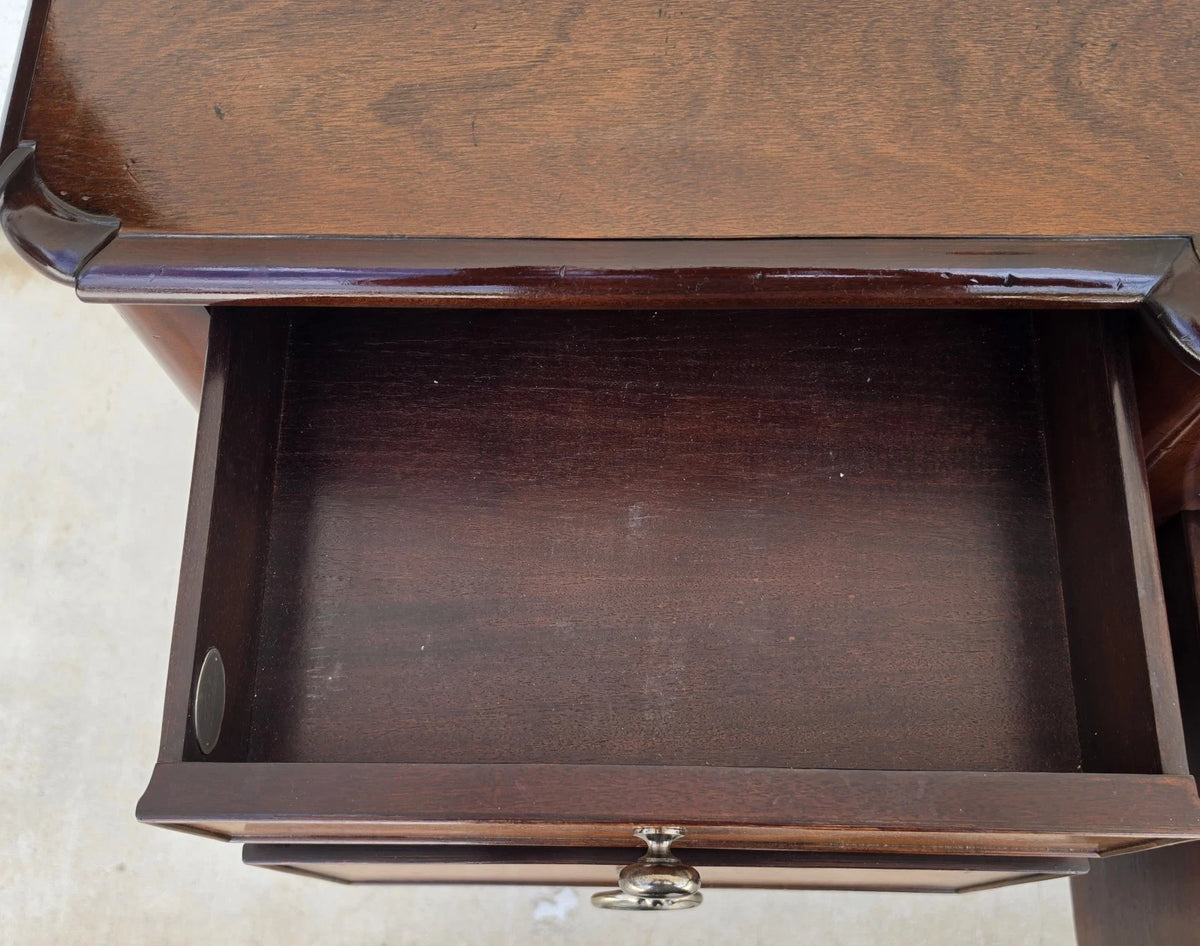 Baker Furniture Italian Provincial Mahogany Burl Wood Sideboard Buffet