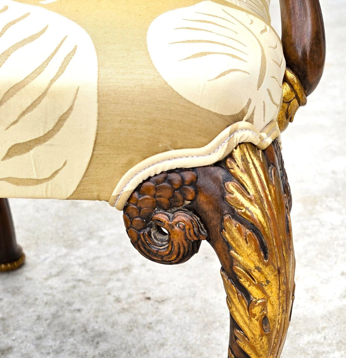 Karges Style George II Irish Georgian Revival Eagle Head Dining Chairs Set of 6