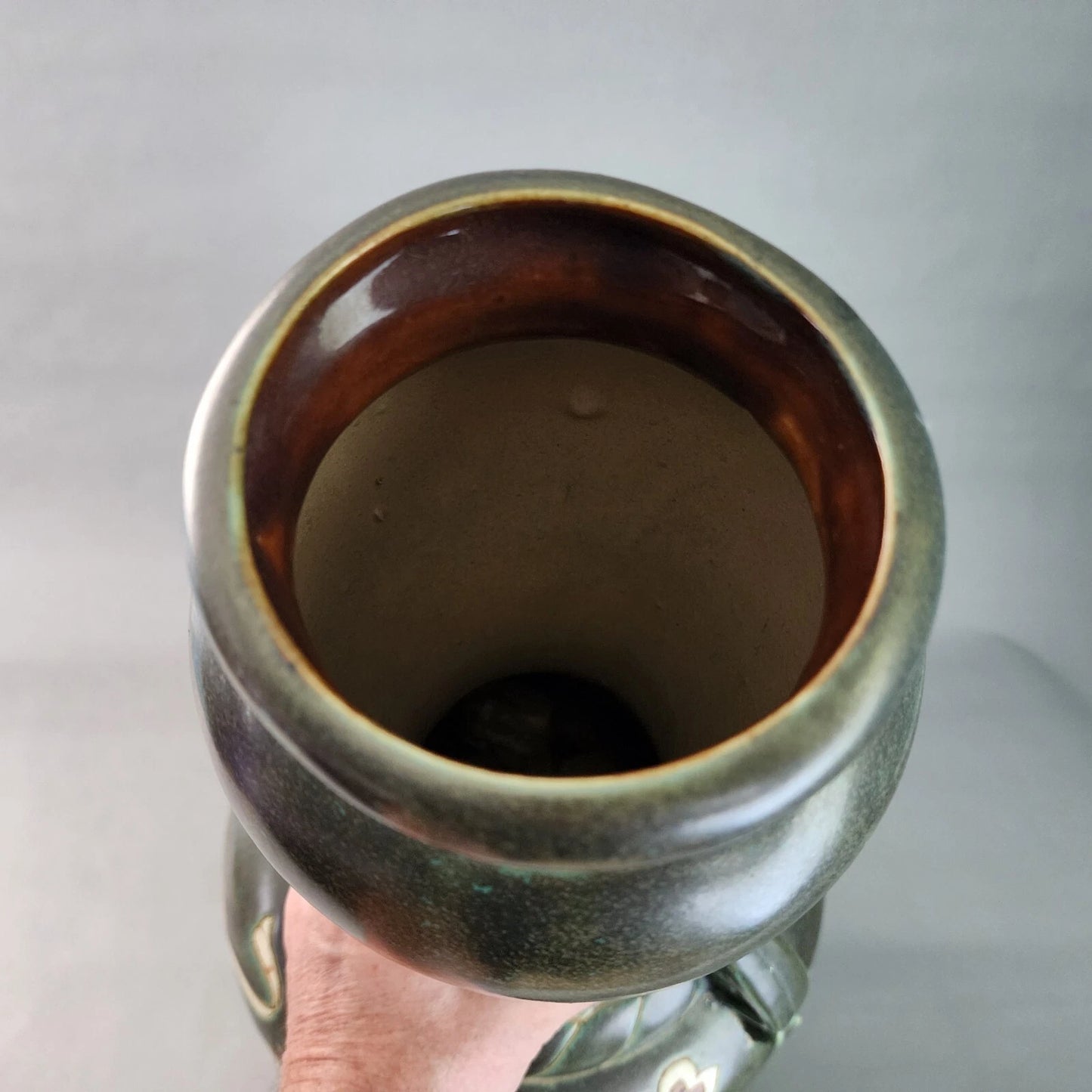 Bien Hoa Ceramic Vase Vietnam Asian 20th Century Large 22 in