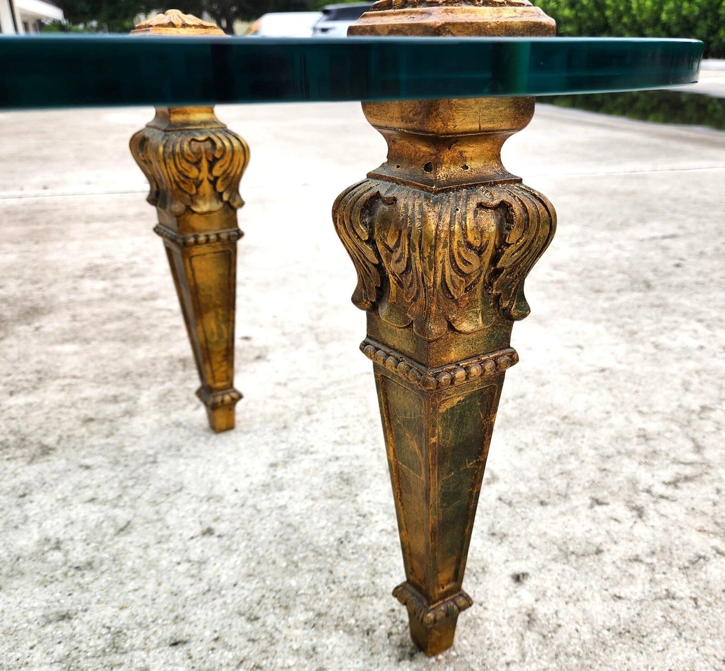 FRANCISCO HURTADO Style Glass Coffee Cocktail Table