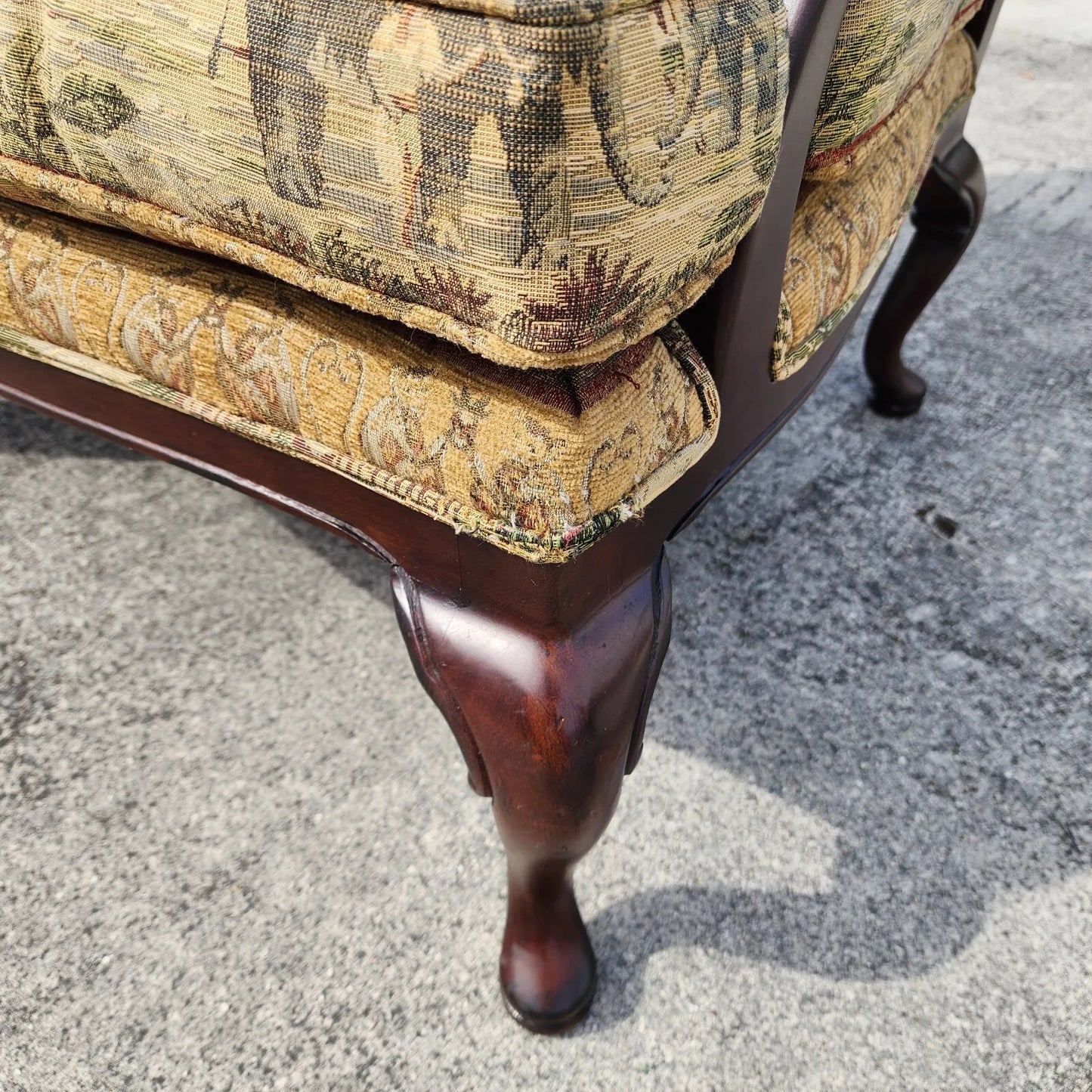 Lexington Armchairs Asian African Style Elephants Monkeys