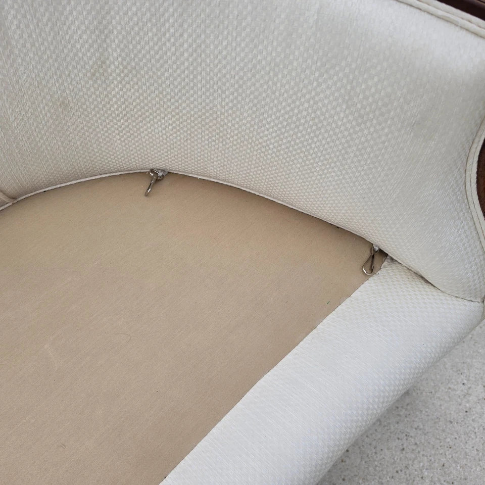 Antique Mahogany Serpentine Hepplewhite Style Sofa