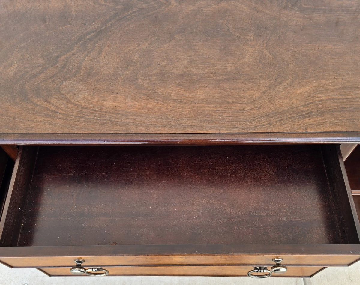Baker Furniture Italian Provincial Mahogany Burl Wood Sideboard Buffet