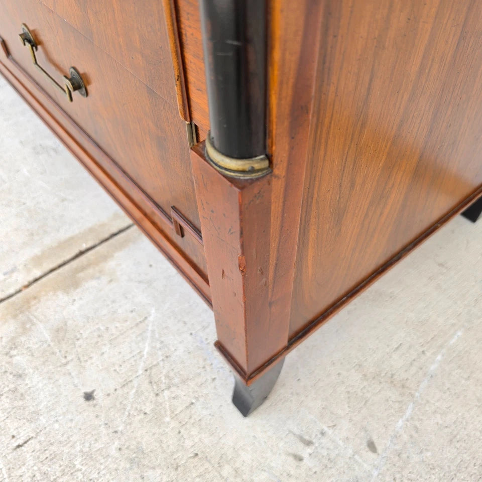 Vintage Baker French Empire Directoire Walnut Lowboy Dresser 1960s